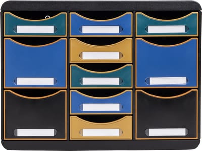 Exacompta Ladenbox Storebox Multi 11 laden Neo Deco - Geassorteerd - 313505D