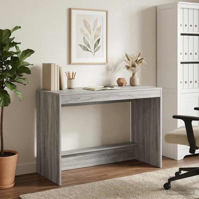 vidaXL - Bed - Bureau - Grijs - Sonoma - Bewerkt - hout - 100 - x - 45 - x - 75 - cm