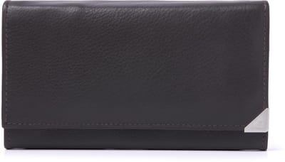 Ruime portemonnee met overslag en ritsvakken | Beurs dames | Geldbeugel dames met 7 pasjesvakken, 5 steekvakken en klassiek design | Elegante en functionele leren portemonnee voor dames | RFID-bescherming | 15178