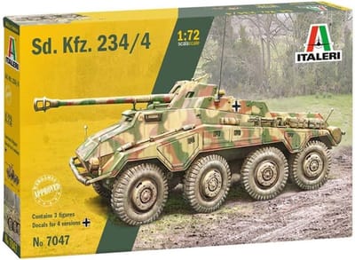 1:72 Sd.Kfz. 234/4 Modelbouwpakket - Gedetailleerd Militair Voertuig