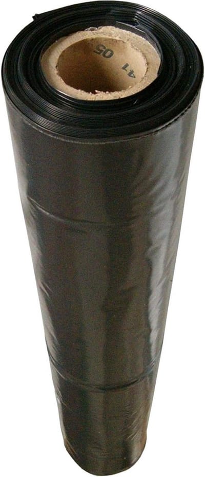 Zware Zwarte Constructiefolie 4m x 25m - Extra Dikke Bouwfolie en Afdekzeil
