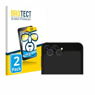 BROTECT - Screenprotector voor Samsung Galaxy Z Flip 7 FE (ALLEEN Camera Lens) - Folie Beschermfolie transparant 2 Stuks