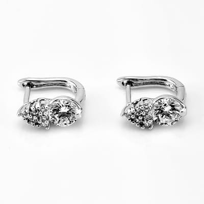 XUPING Elegante Oorbellen met Heldere Zirkonias