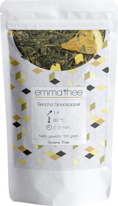 Sencha Sinaasappel 100 Gram - Losse Thee - Puur & Natuurlijk - Fris & Citrusachtig
