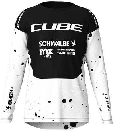 Cube Factory Racing Langarm Enduro Trui Wit 2XL Vrouw