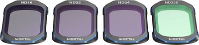 Telesin ND Filter Kit voor DJI Osmo Pocket 3 - Set van 4 (ND16/32/64/256) - Magnetisch - Duits SCHOTT Glas met 28-laags Nanocoating