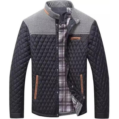 Vestes pour hommes Manteau bomber décontracté Doudoune légère Décontracté Boutonné S noir