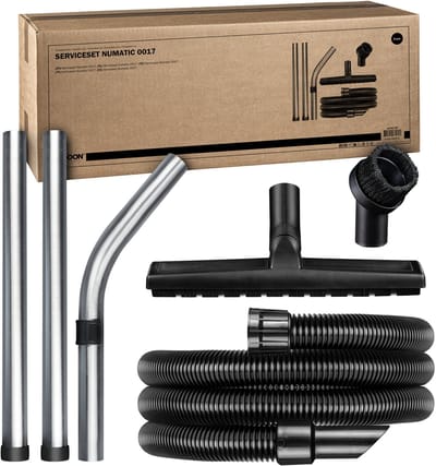 SQOON® Serviceset stofzuiger 38mm geschikt voor Numatic - Compleet vervangingsset - Ideaal voor harde vloeren, fijnstof en algemeen schoonmaakwerk