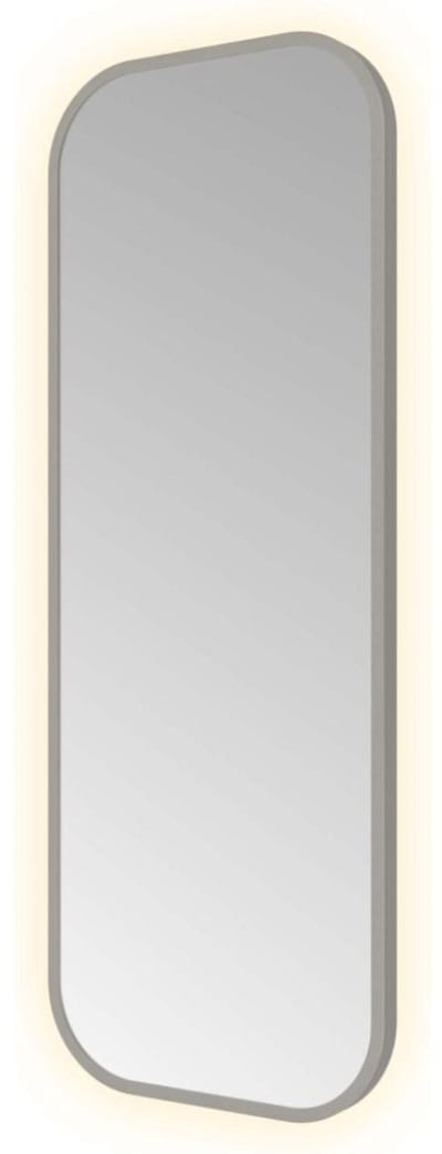 Hotbath &More SSQ380 Soft Square spiegel 30x80cm met verlichting, kleurwissel, dimbaar en afstandsbediening geborsteld gunmetal PVD