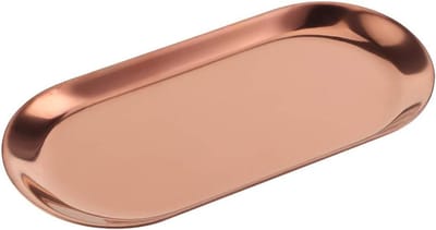 Roestvrijstalen Bakjes - Sieraden Opbergers - Huisdecoratie Ordenen - Set van Vijf - 18 cm - Roségoud