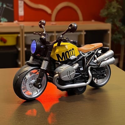 Motor Speelgoed Terugtrek Geluid En Licht Legering Motorfietsen Model Speelgoed, Motor Speelgoed Voor Kerst Verjaardag Cadeaus
