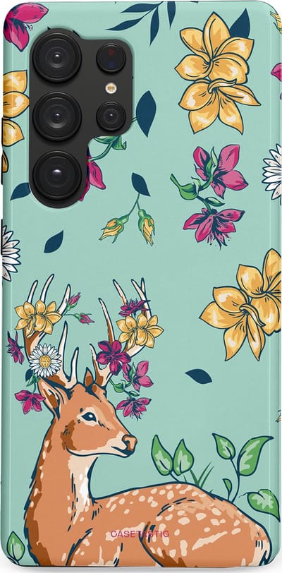 Casetastic Hoesje Geschikt voor Samsung S25 Ultra - Stijlvolle Beschermende Duo-layer Case - Bloemenbronst