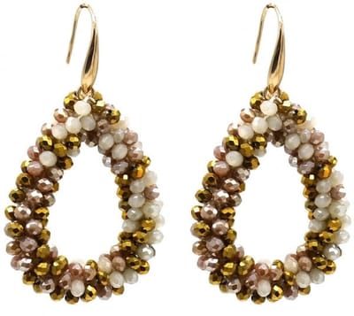 Bijoutheek Oorknoppen Small Drop beige
