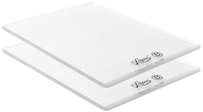 Kunststof reserveplaten voor stansmachine - 15 cm x 19,5 cm - 2 stuks