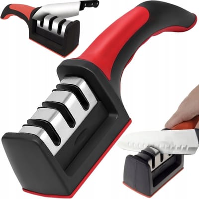 Ariko messenslijper - slijper - doortrekslijper - ant-slip - mes - 3 in 1