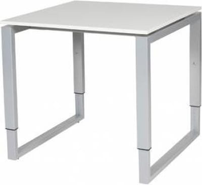 Verstelbaar Bureau - Domino Plus 80x80 grijs - alu frame