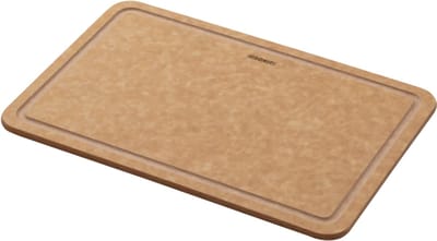 Combekk Snijplank met sapgeul Small - 100% Gerecycled - Microplasticvrij - Antibacterieel - Vaatwasserbestendig - 15 x 20cm - Naturel