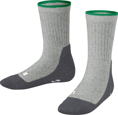 FALKE Active Everyday dun ademend katoen functioneel materiaal sokken kinderen grijs - maat 23-26