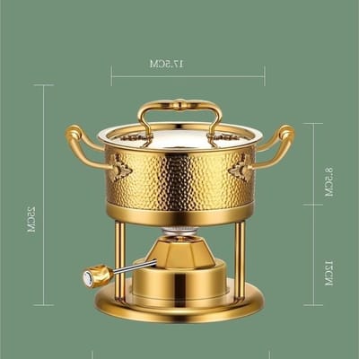 Buffet Warmhoudpan - Hot Pot Kachel - Eten Warm Houden - Gasgestookt Tegeltype - 27 x 25 x 20 cm