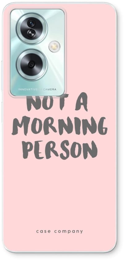 Case Company® - Hoesje geschikt voor Oppo A79 hoesje - Morning person - Soft Cover Telefoonhoesje - Bescherming aan alle Kanten en Schermrand