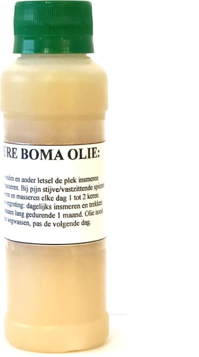 Boma olie Suriname– puur – 125 ML – ambachtelijk geproduceerd