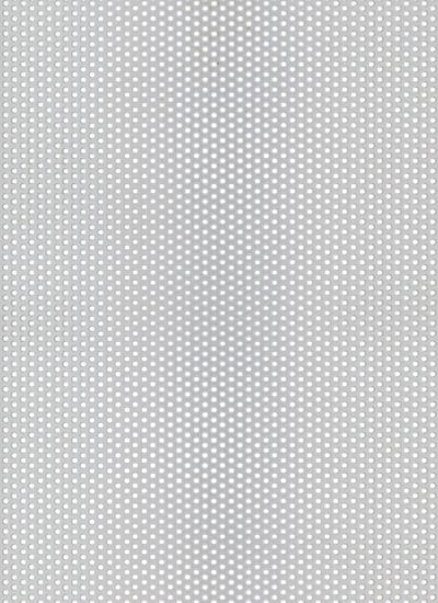 Perforated Plate - Round Perforation - Aluminium, Silver Anodized - 250 x 500 x 0,8 mm