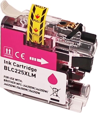ABC huismerk inkt cartridge geschikt voor Brother LC-225XLM LC-225XL magenta voor DCP-J4120DW MFC-J4420DW MFC-J4425DW MFC-J4620DW MFC-J4625DW MFC-J5320DW MFC-J5600Series MFC-J5620DW MFC-J5625DW MFC-J5720DW