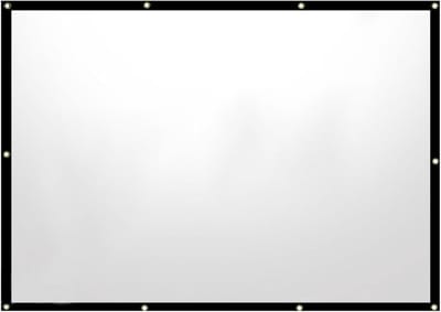 Projectiescherm Buiten - Filmscherm Polyester - Filmavonden Organiseren - Snel Opbouwbaar Frame - 60 Inch 16:9 - Grijs