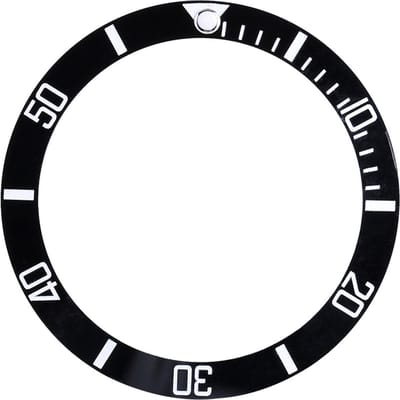 Nouvelles Pièces de Rechange pour Lunette de Montre-Bracelet en Céramique (Thé vert) noir