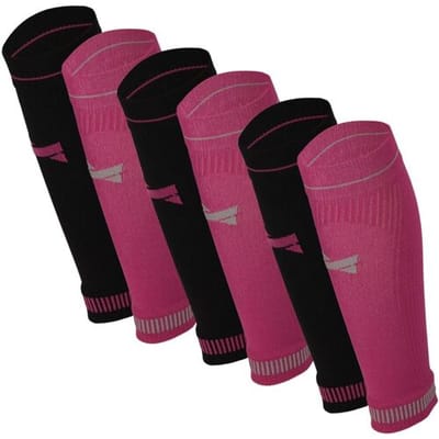 Xtreme Sockswear Kuit Sleeves Compressie Hardlopen - 6 paar - Voor Sport & Reizen - Unisex - Paars - Maat 39/42