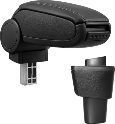Armsteun voor Hyundai i10 vanaf 11-2013 kunstleer zwart
