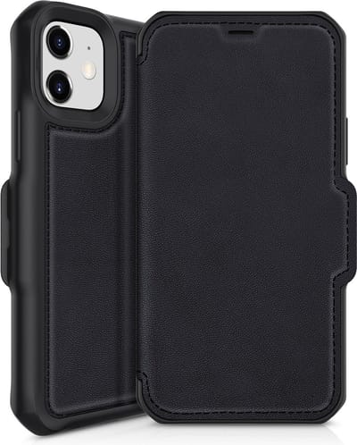 Itskins Hybrid Folio bookcase voor Apple iPhone 12 Mini - Level 2 bescherming - Zwart