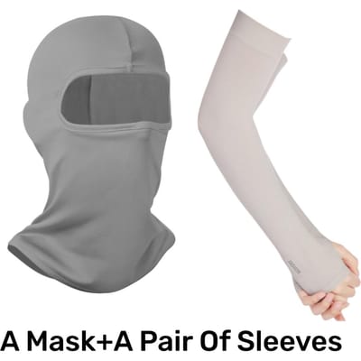 Motor Balaclava Volledig Gezichtsbeschermer met Armmouw Warmer Windscherm Ademend Motorfiets Motocross Biker Fietsen Anti-UV