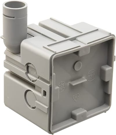 Wandmontage Doos 16mm Enkele Ingang 58mm Diep - 7126.330 [2 Stuks]