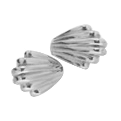 Cavill - Zilveren Oorbellen - 925 Sterling Zilver - Schelpvormig 14mm - Lichtgewicht Elegante Damesoorbellen - Hoge Glans
