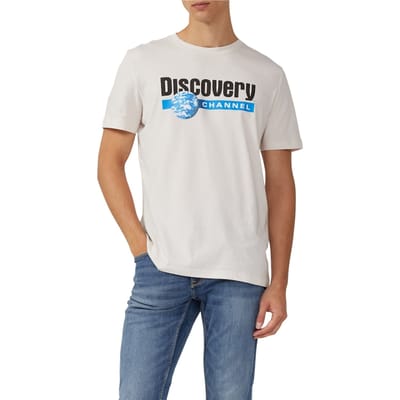 s.Oliver  T-shirts Offwhite Größe: XL | Bedruckte T-Shirts Outlet | Herren | Weiß