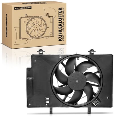 Frankberg 1x Motorradiateur Enkele ventilator