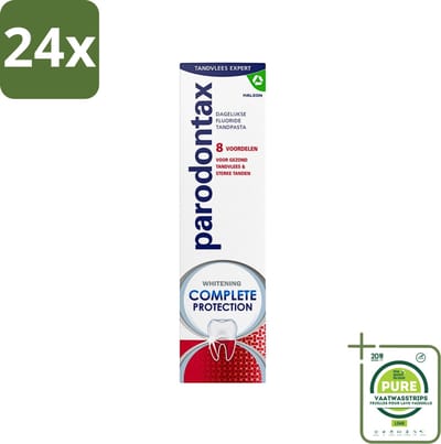 Parodontax - Tandpasta - Complete Protection - Extra Fresh - 75 ml - Voordeelverpakking - 24 stuks - Tandpasta - Tandvlees