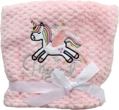 FENSILO - Babydeken – Dekbed - 94 x 72 cm - Babydekbed Roze – dekbed, kinderdeken, knuffeldeken, sprei, pluche, warm, 94 x 72 cm, voor pasgeborenen, kruipdeken