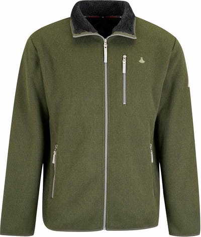 BJØRNSON Brage Gebreid Wintervest Heren - Teddy Gevoerd - Maat 2XL - Olijfgroen
