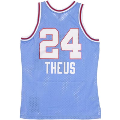 Basketbaltanktop voor heren Nba Swingman Jersey Hardwood Classics No.24 Reggie Theus 1985-86 Sackin Road Originele teamkleuren