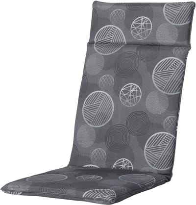 Madison - Hoge Rug - Circle Grey - 120x50 - Grijs