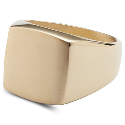 Leigh Goudkleurige Gravel Ring