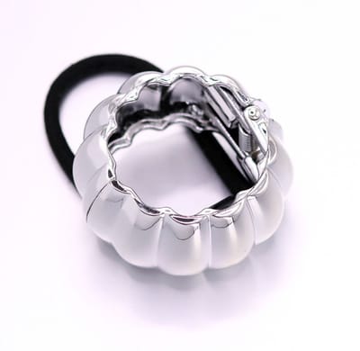 Staartklem zilver ribbel