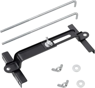 Premium verstelbare accu-hold down, universele verstelbare accu-dwarsbalk met J-bout, geschikt voor SUV-auto, goed contact, corrosiebestendigheid (bouten van 27 cm)