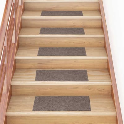 vidaXL - Trapmatten - zelfklevend - 15 - stuks - 60x25 - cm - beige - rechthoekig