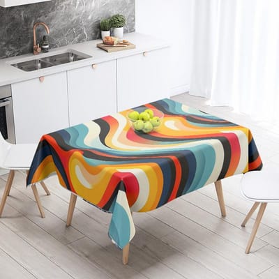 Abstract Geometrisch Tafelkleed 1 Stuk Duurzaam Feestdecoratie Restaurant Cafe Eettafel Tafelkleden 140X200cm 100x140cm