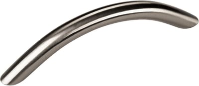 SOTECH Set van 10 meubelgrepen TONY BA 96 mm roestvrij staal look gebogen greep met hoogte 30 mm en diameter 10 mm