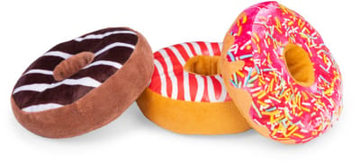 Beeztees Donut Dripz - Hondenspeelgoed - Pluche - Assorti - 13,5x13,5x4 cm