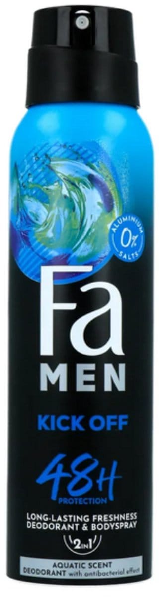 Fa Men - Perfect Wave - Deodorant Spray - Verfrissende Geur - 150 ml - Voordeelverpakking - 6 stuks